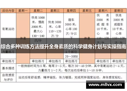 综合多种训练方法提升全身素质的科学健身计划与实操指南